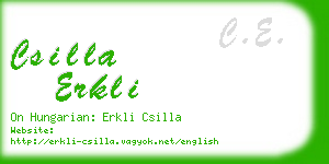 csilla erkli business card